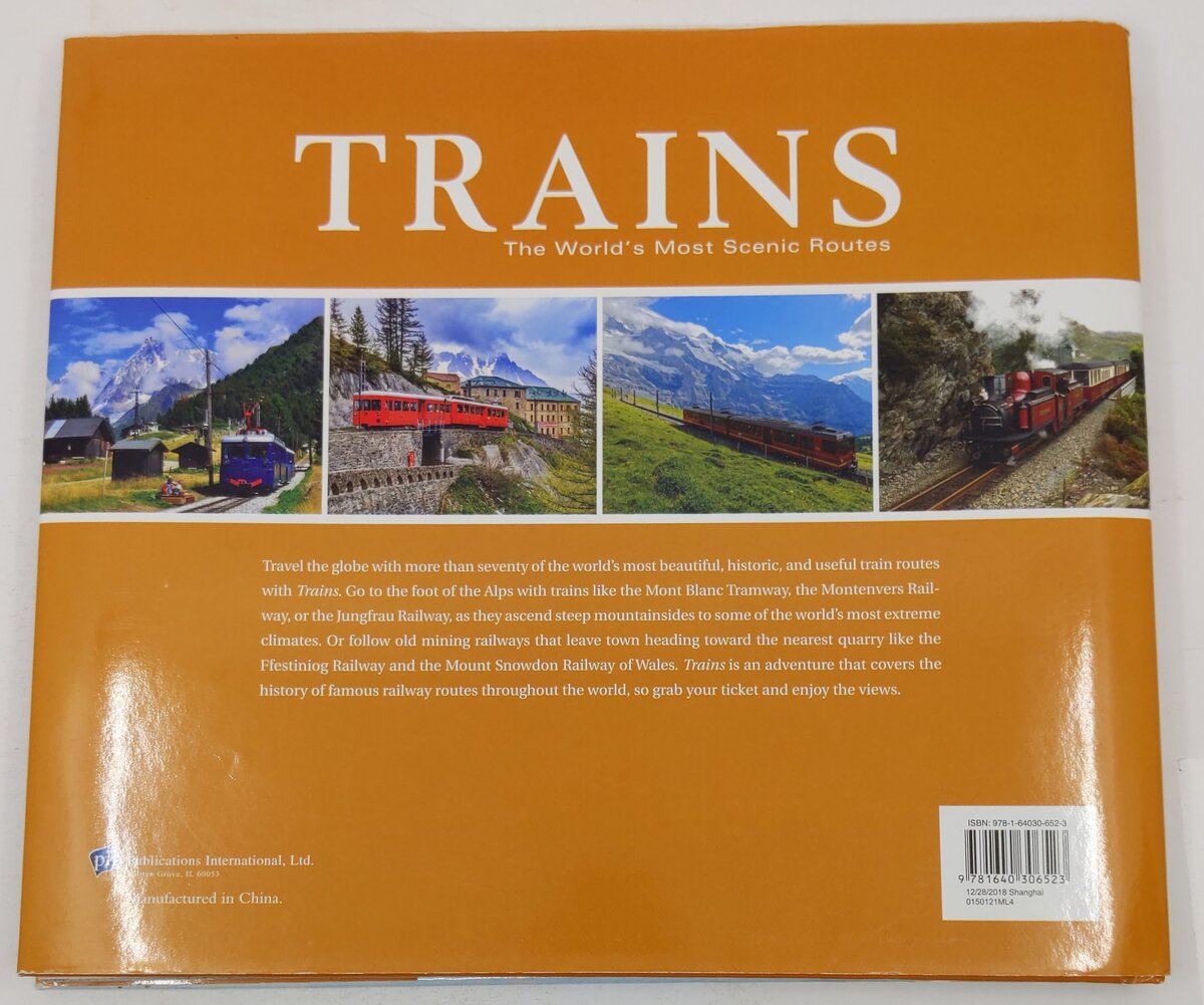 Trains: The World's Most Scenic Routes Hardcover Book Publications International VG
