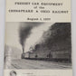 Freight car equipment of the Chesapeake & Ohio Railway Company Paperback Book VG