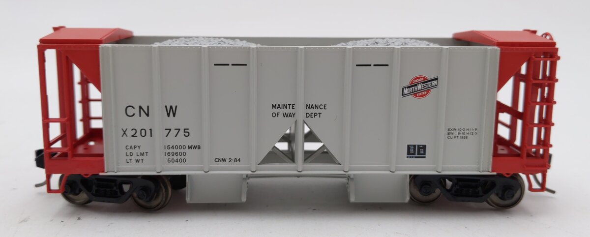 Bowser 42791 HO CNW 70 Ton 2-Bay Covered Ballast Hopper w/ Side Chutes #X201775