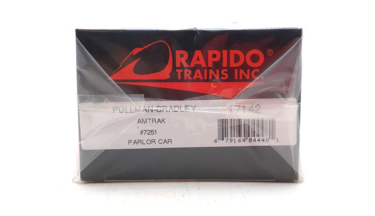 Rapido Trains 17142 HO Amtrak NH Parlor Car 72-Seat Coach #7251