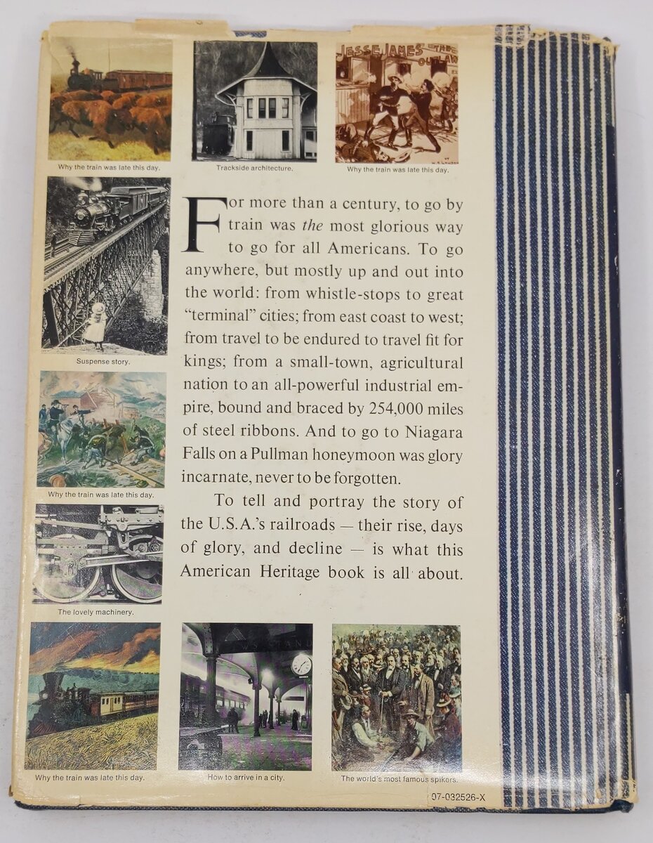 The American Heritage History of Railroads in America Hardcover Book