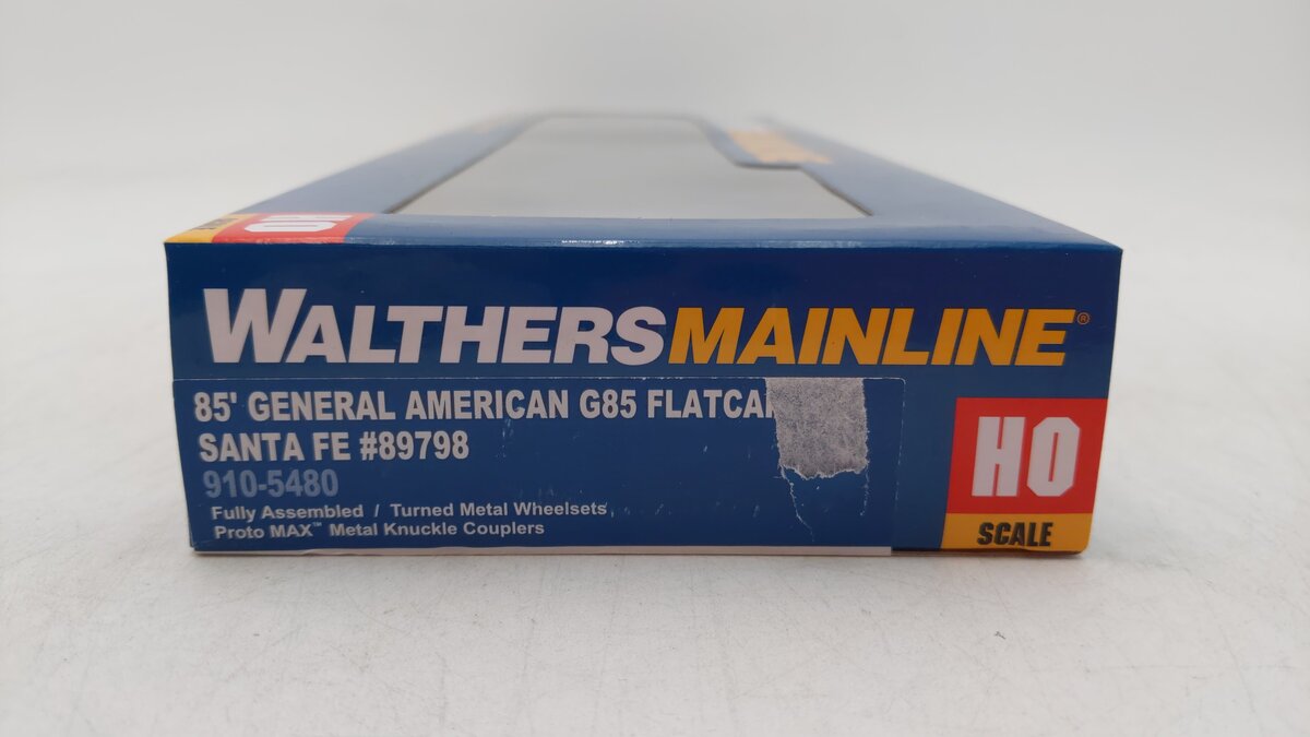 Walthers 910-5480 HO Santa Fe 85' General America G85 Flatcar #89798