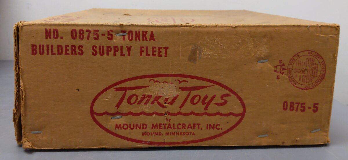 Tonka 0875-5 Vintage 1:12 Scale "Mound MetlaCraft Inc" Builder's Supply Fleet EX/Box