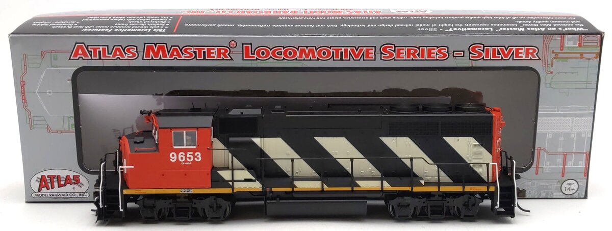 Atlas 10001398 HO Canadian National GMD GP40-2W CN Early Version Diesel #9653