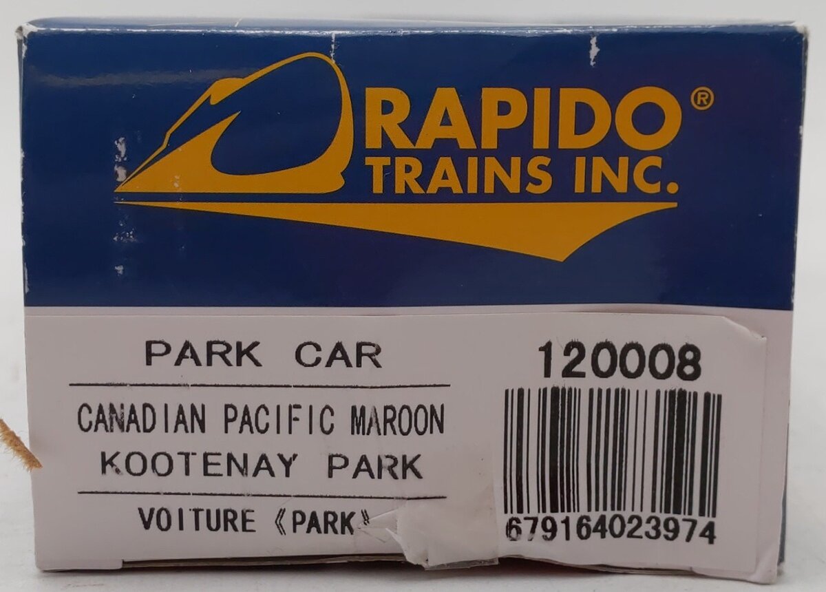 Rapido Trains 120008 HO Canadian Pacific "Kootenay Park" Dome-Lounge-Sleeper