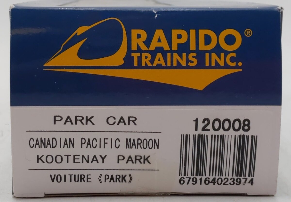 Rapido Trains 120008 HO Canadian Pacific "Kootenay Park" Dome-Lounge-Sleeper