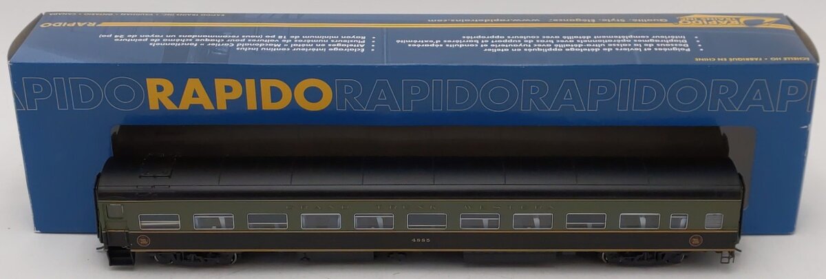 Rapido Trains 100301 HO Grand Trunk Western CC&F Lightweight Coach #4885