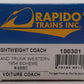 Rapido Trains 100301 HO Grand Trunk Western CC&F Lightweight Coach #4885
