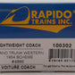 Rapido Trains 100302 HO Grand Trunk Western CC&F Lightweight Coach #4886