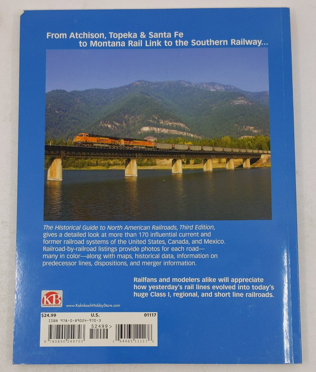 The Historical Guide to North American Railroads Paperback Book Trains Magazine VG