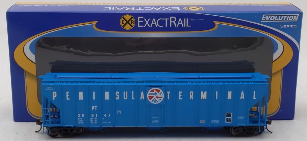 ExactRail EE-1716-4 HO Peninsula Terminal 4780 Cu. Ft. Hopper #208147 NIB