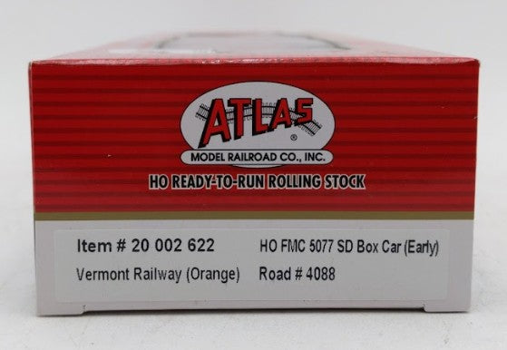 Atlas 20002622 HO Scale Vermont Railway FMC 5077 SD Boxcar #4088