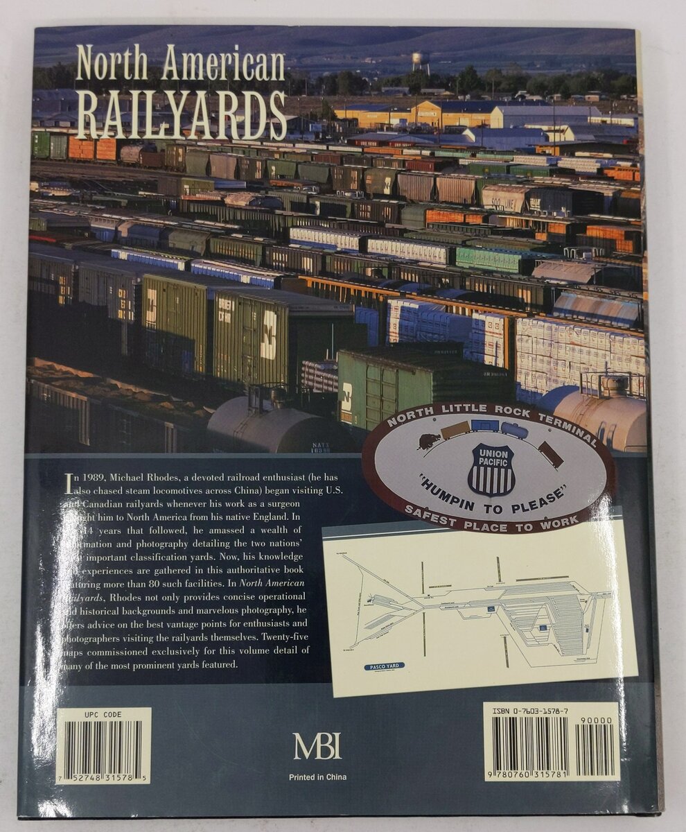 North American Railyards Hardcover Book By Michael Rhodes EX