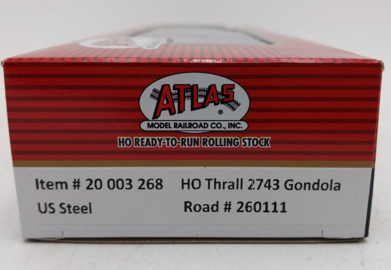 Atlas 20003268 HO US Steel Thrall 2743 Covered Gondola Car #600111