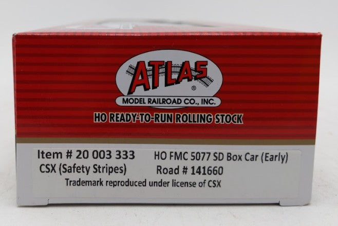 Atlas 20003333 HO CSX FMC 5077 Single Door Boxcar Early Version #141660