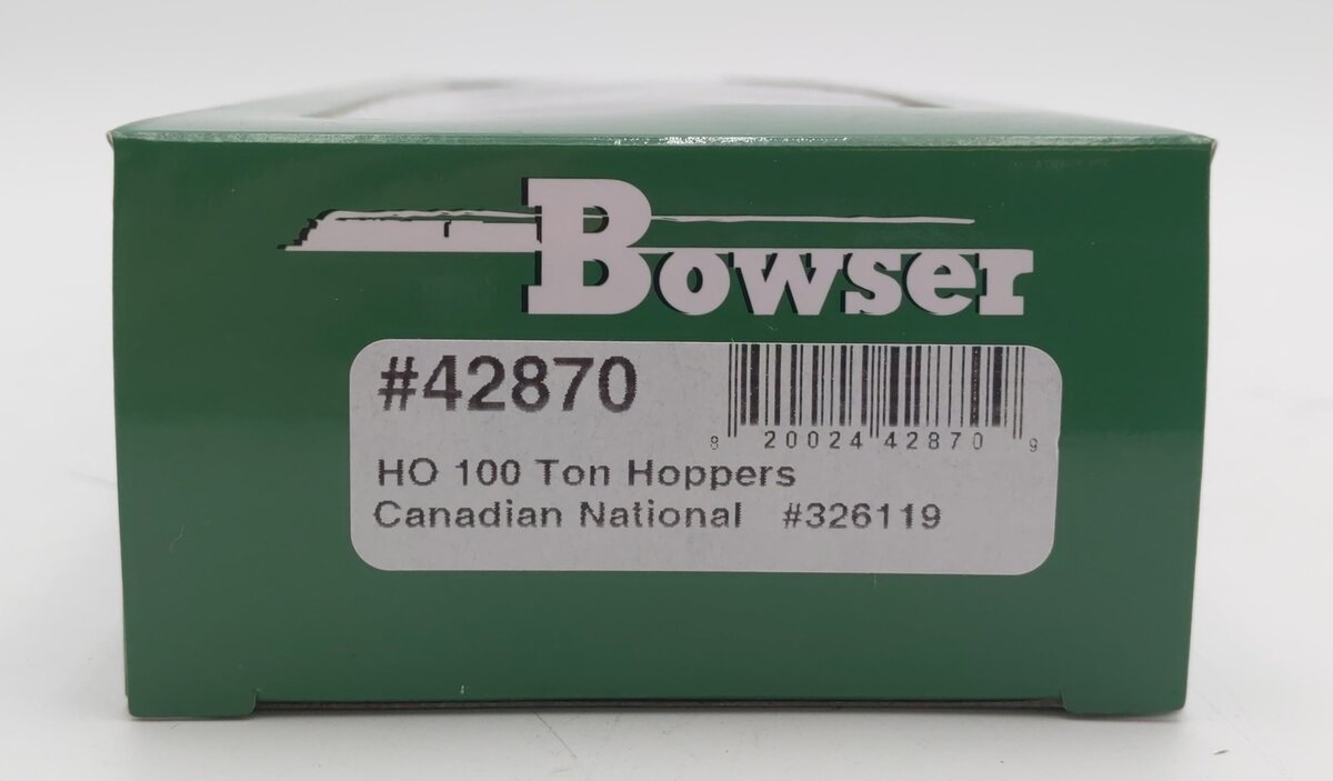 Bowser 42870 HO Scale Canadian National 100ton Hopper #326119