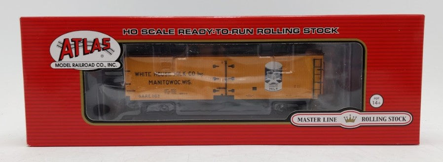 Atlas 20003310 HO Scale White House Milk 40' Wood Reefer Car #1108