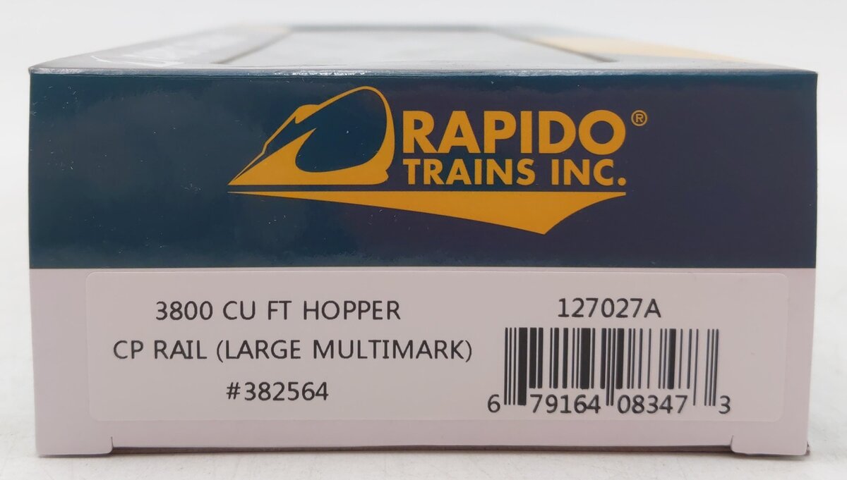 Rapido Trains 127027A HO Scale CP Rail NSC 3800 Cu. Ft. Covered Hopper #382564