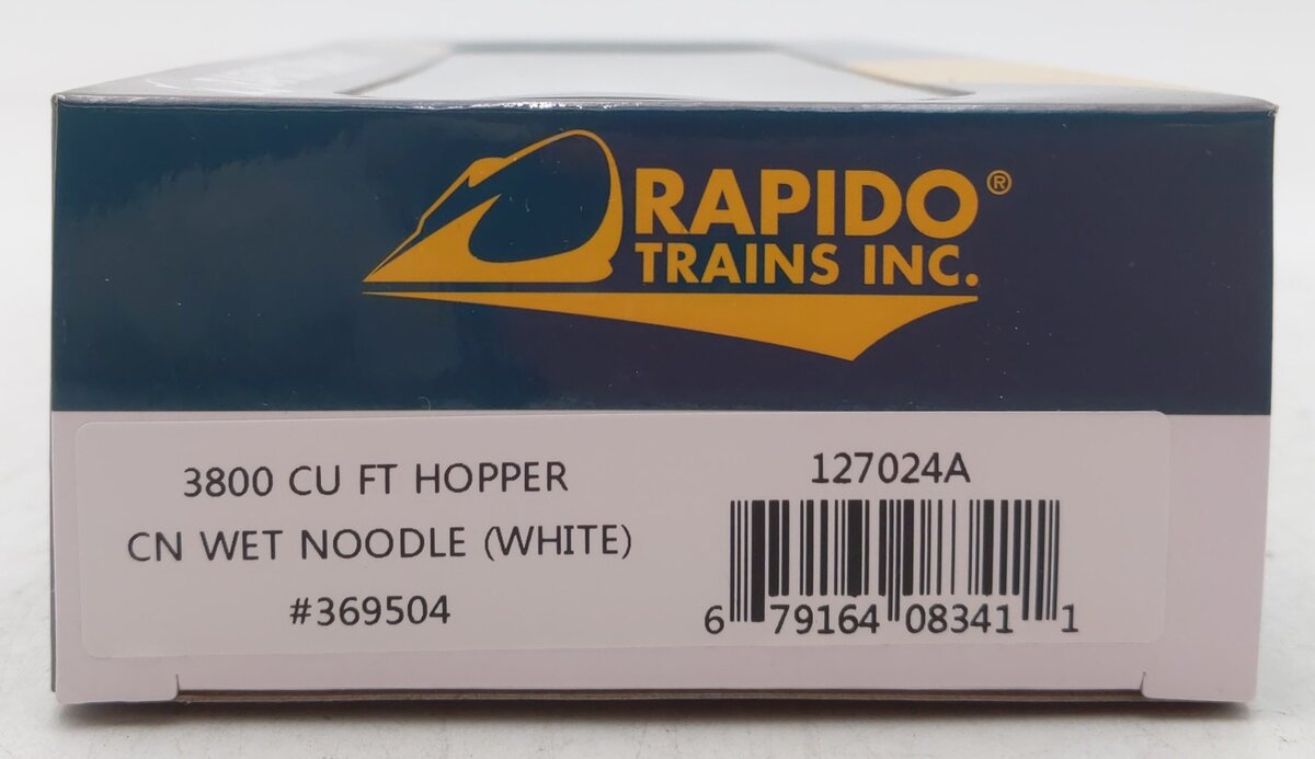 Rapido Trains 127024A HO Canadian National 3800 Cu. Ft. Covered Hopper #369504