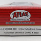 Atlas 20001880 HO Scale Huntsman Chemical 3-Bay Cylindrical Hopper #3502