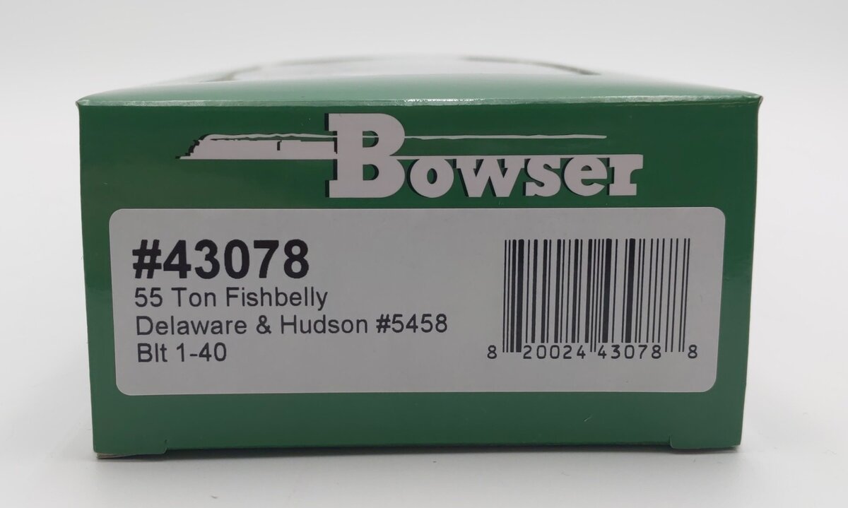 Bowser 43078 HO Delaware & Hudson Blt 1-40 55 Ton Fishbelly Hopper Car #5458