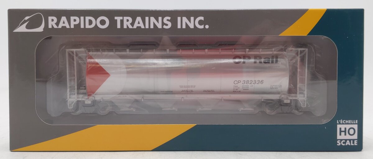 Rapido Trains 127028A HO Scale CP Rail 3800 Cu. Ft. Covered Hopper #382336