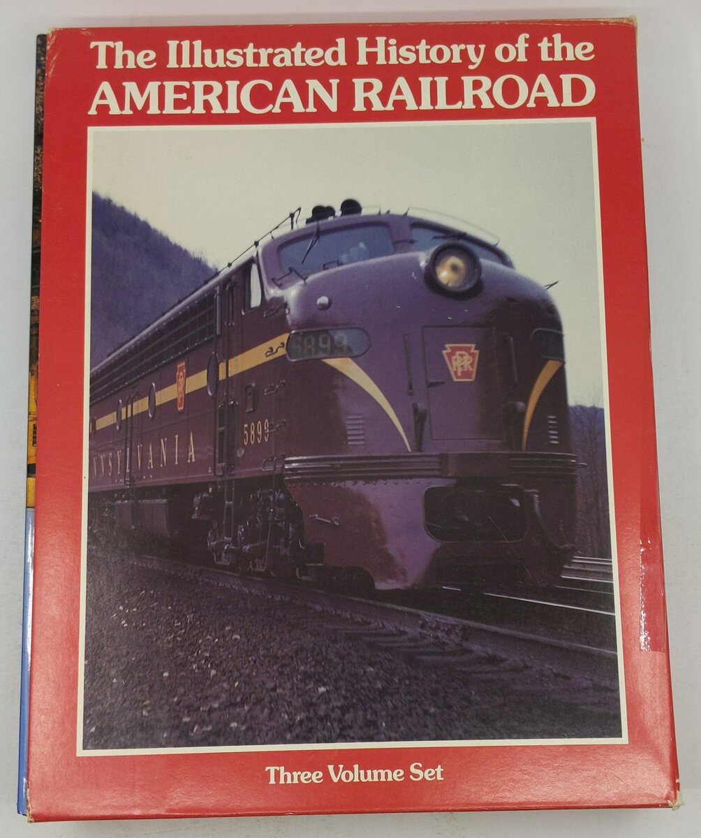 The Illustrated History of the American Railroad Hardcover Book VG