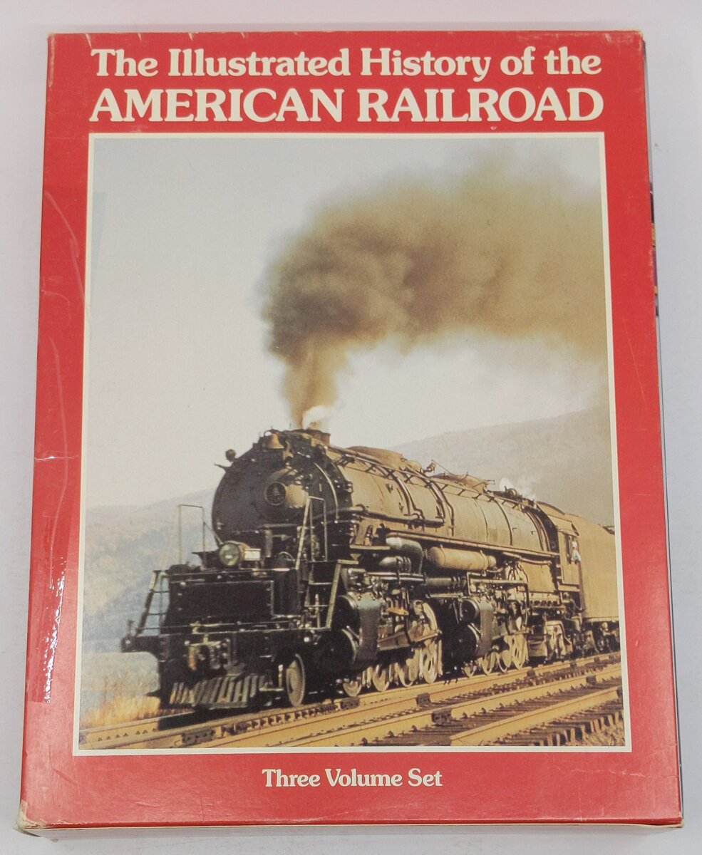 The Illustrated History of the American Railroad Hardcover Book VG