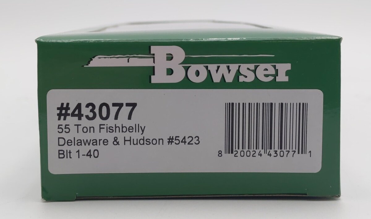 Bowser 43077 HO Delaware & Hudson 55 Ton Fishbelly Hopper Car # 5423
