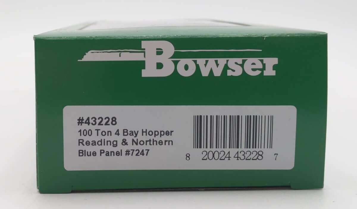 Bowser 43228 HO Reading & Northern H-43 100 Ton Hopper Car #7247