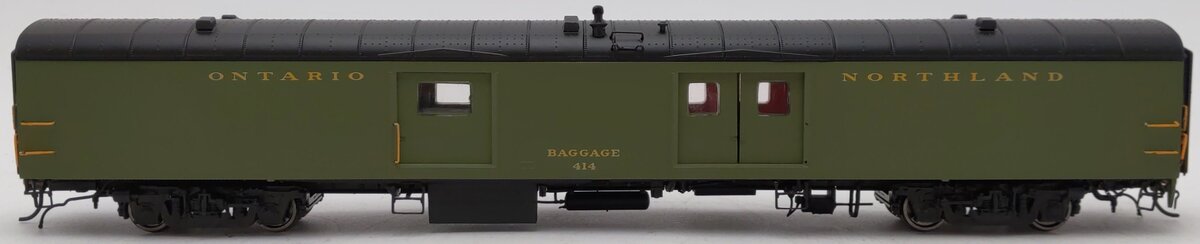 Rapido Trains 106254 HO Ontario Northland Baggage Express Car #414 (green)