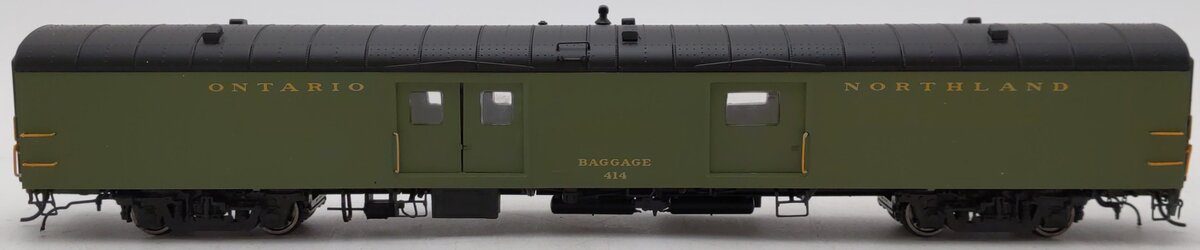 Rapido Trains 106254 HO Ontario Northland Baggage Express Car #414 (green)