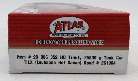 Atlas 20006352 HO TILX Louisiana Hot Sauce 25,500 Gallon Tank Car #261904