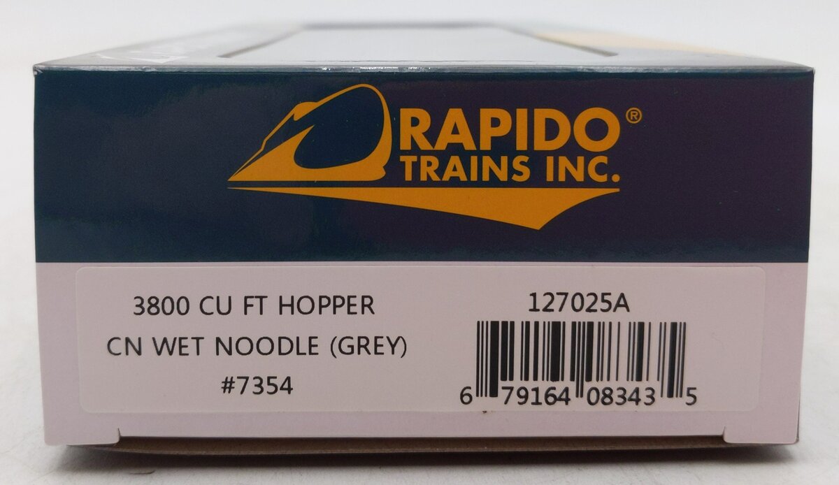 Rapido Trains 127025A HO Scale CN CNLX 3800 Cu. Ft. Covered Hopper #7354