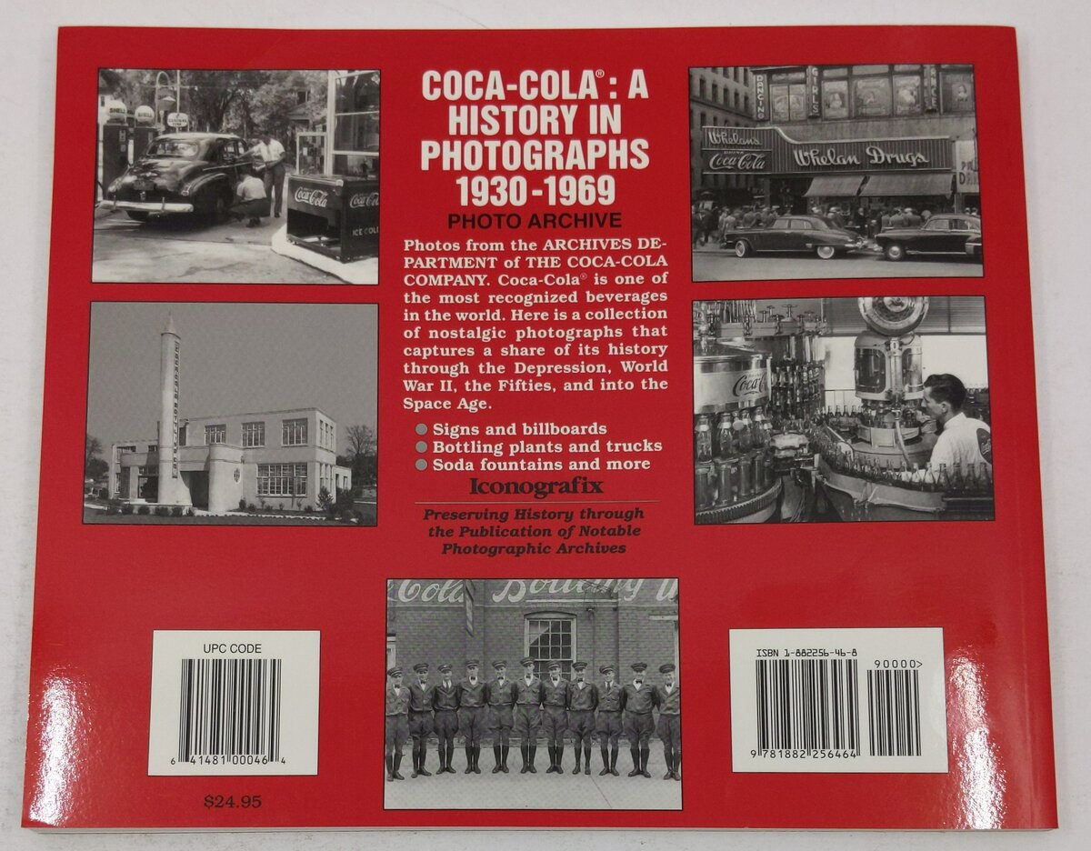 Coca-Cola: A History in Photographs, 1930-1969  Paperback Book Howard Applegate EX