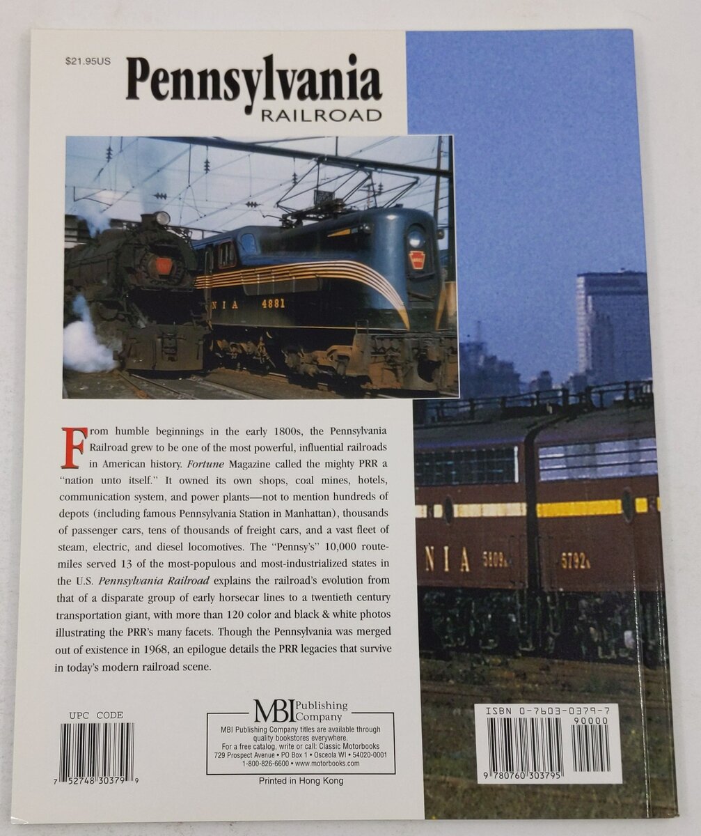 Pennsylvania Railroad Paperback Book By Mike Schafer, Brian Solomon EX