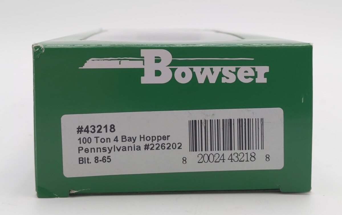 Bowser 43218 HO Pennsylvania Executive Line H-43 100 Ton Hopper Car #226202