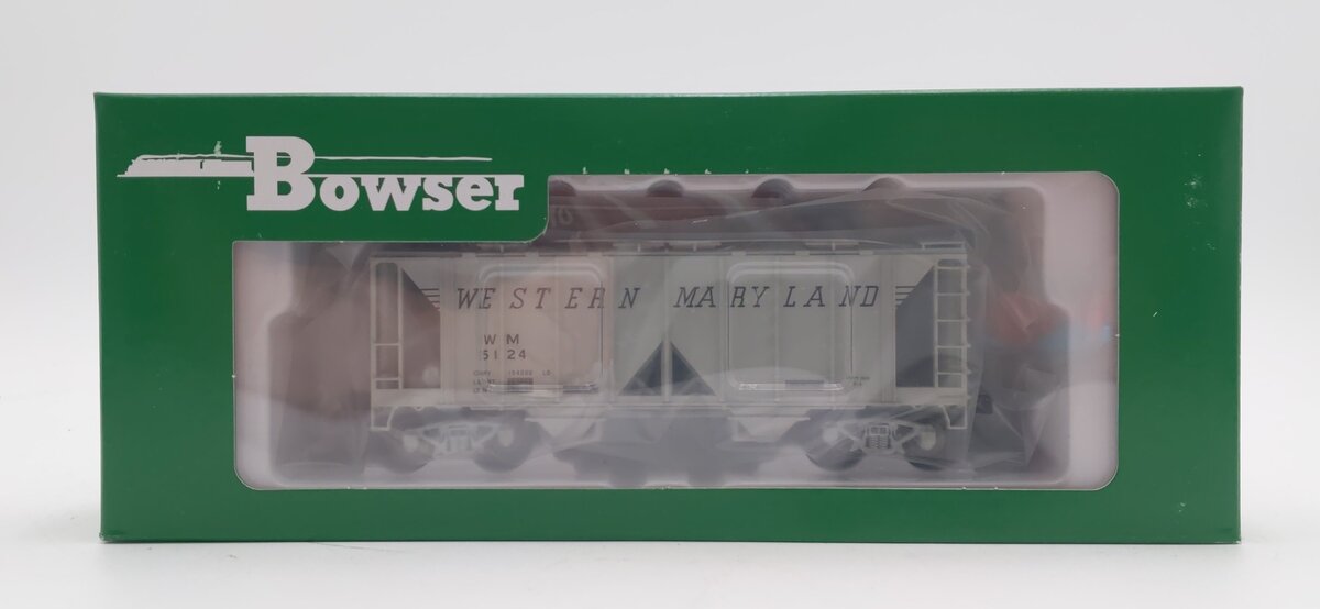 Bowser 42778 HO Scale Western Maryland 70 Ton Covered Hopper #5124