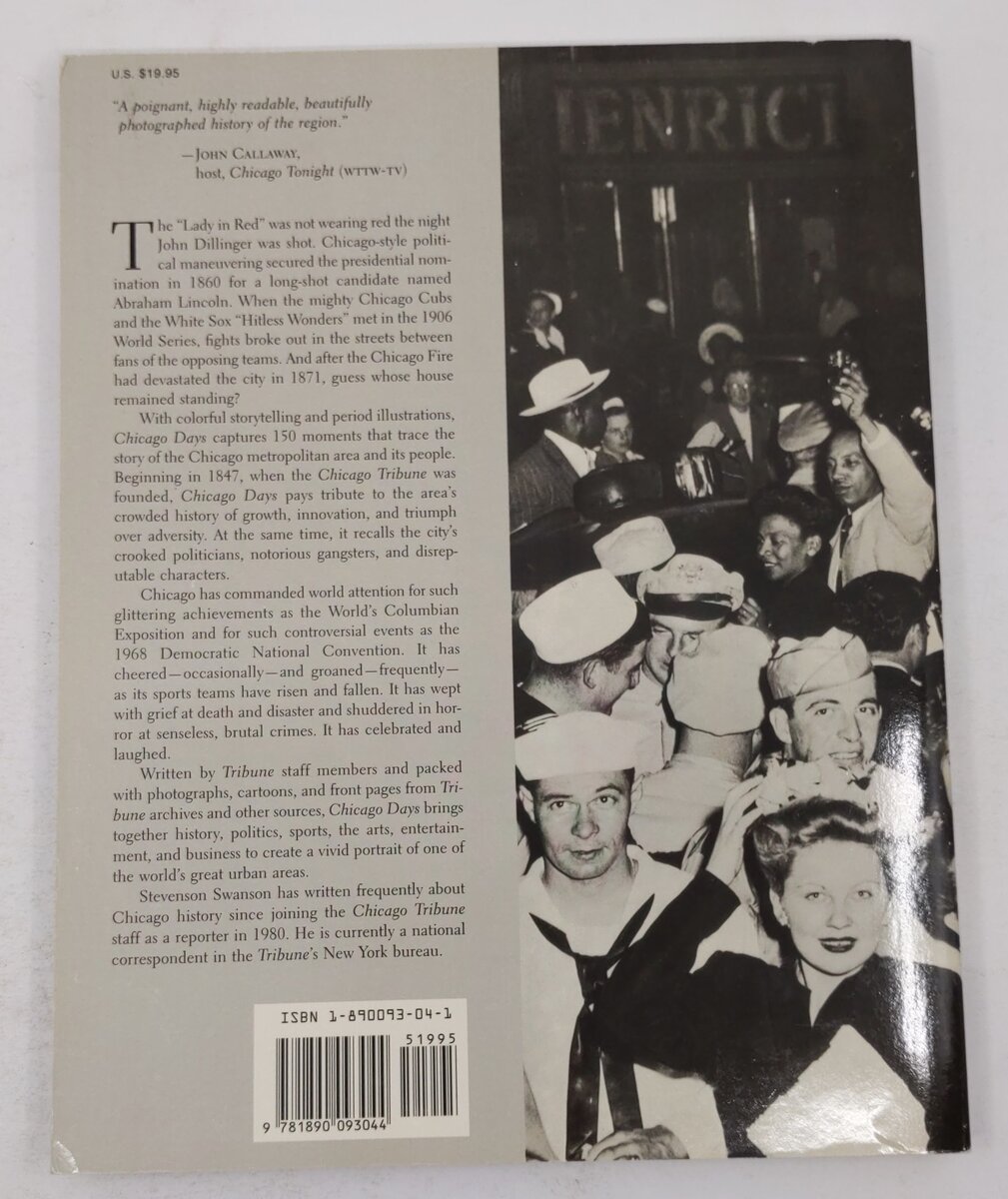 Chicago Days Paperback Book By Chicago Tribune EX