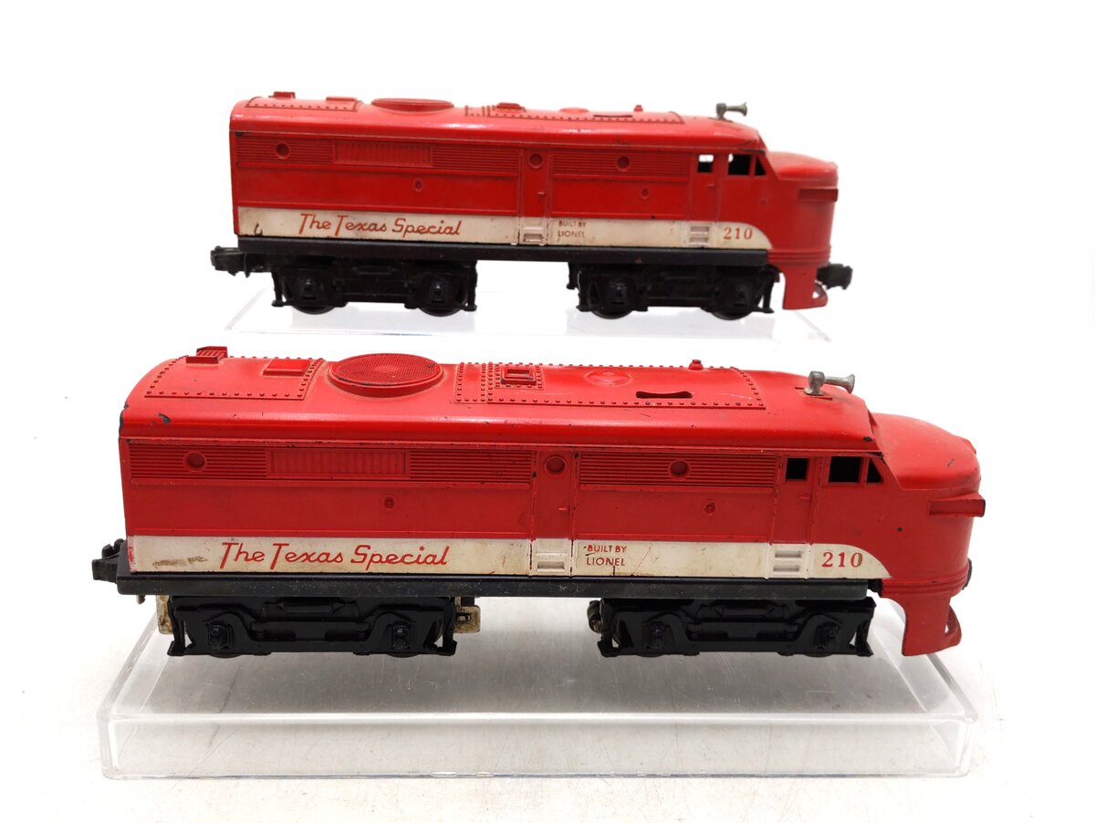 Lionel 210 O Vintage Texas Special AA Diesel Locomotive Set #210