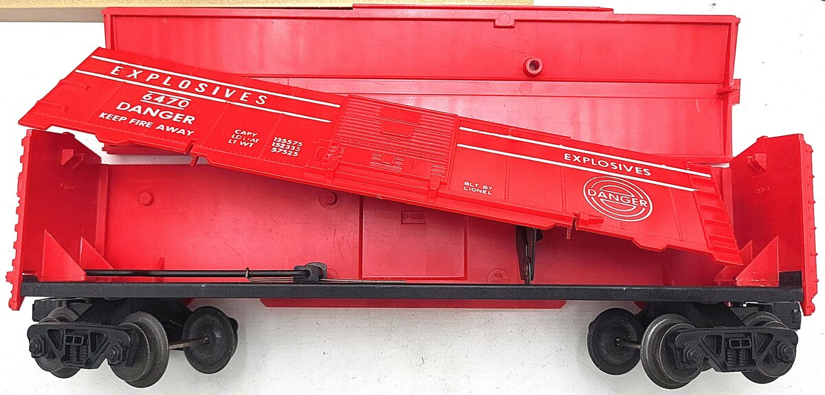 Lionel 470 Vintage O Operating Missile Launching Platform W /Car EX/Box
