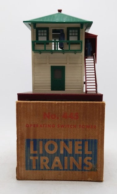 Lionel 445 Vintage O Operating Watchman Tower VG/Box