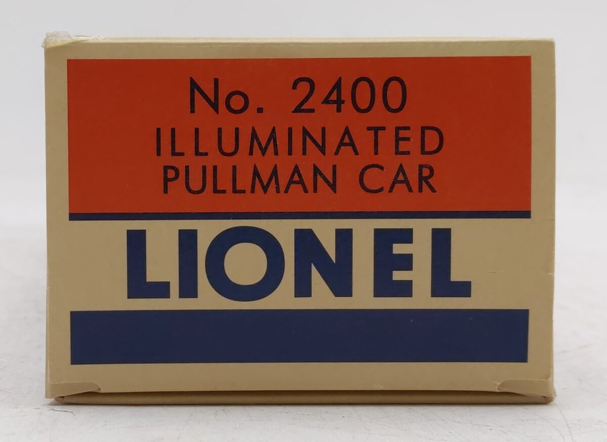 Lionel 2400 Vintage O Lionel Lines Green/Gray Maplewood Lighted Pullman Car VG/Box