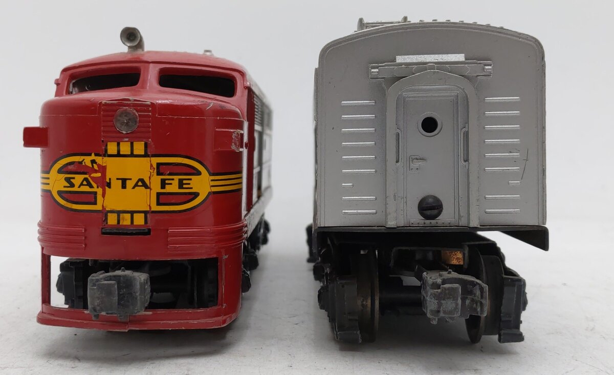 Lionel 6-8020 O Gauge Santa Fe Alco A/B Diesel Locomotive Set #8020/8021 VG