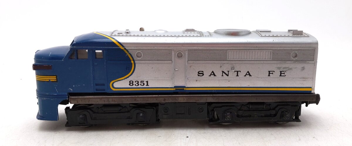 Lionel 6-8351 Santa Fe Blue & Silver Powered Alco A Unit VG