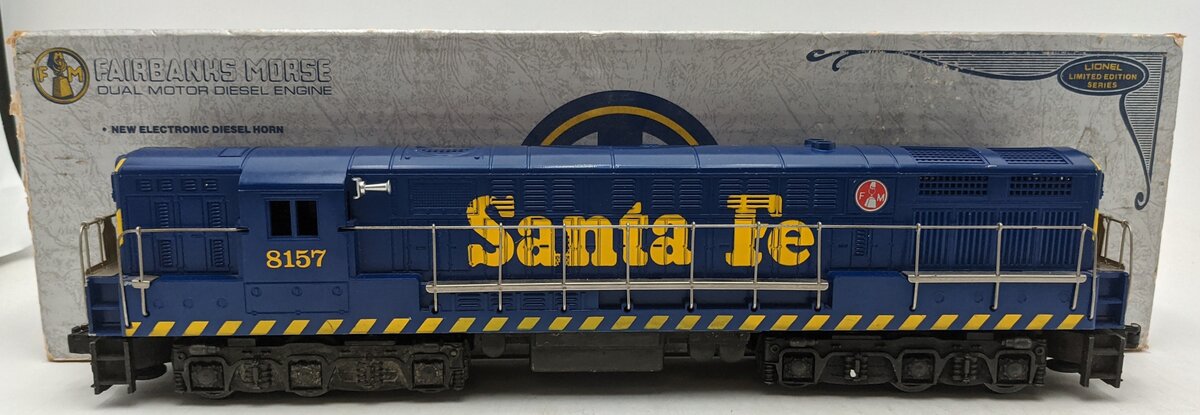 Lionel 6-8157 O Gauge Santa Fe FM Trainmaster Diesel Locomotive w/Horn #8157 VG/Box
