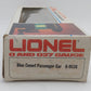 Lionel 6-9538 O Gauge Blue Comet "Faye" Pullman Passenger Car #9538 EX/Box