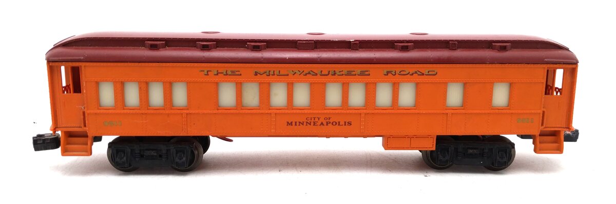 Lionel 6-9511 O Gauge Milwaukee Road "City Of Minneapolis" Passenger Car VG