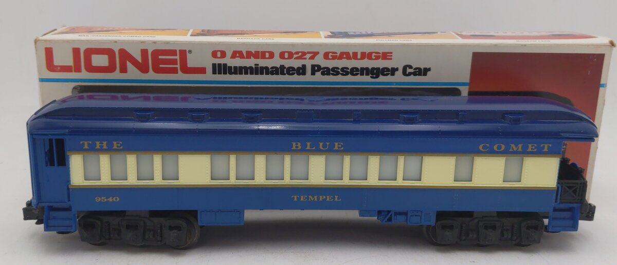 Lionel 6-9540 O Gauge Blue Comet "Tempel" Observation Car #9540 EX/Box