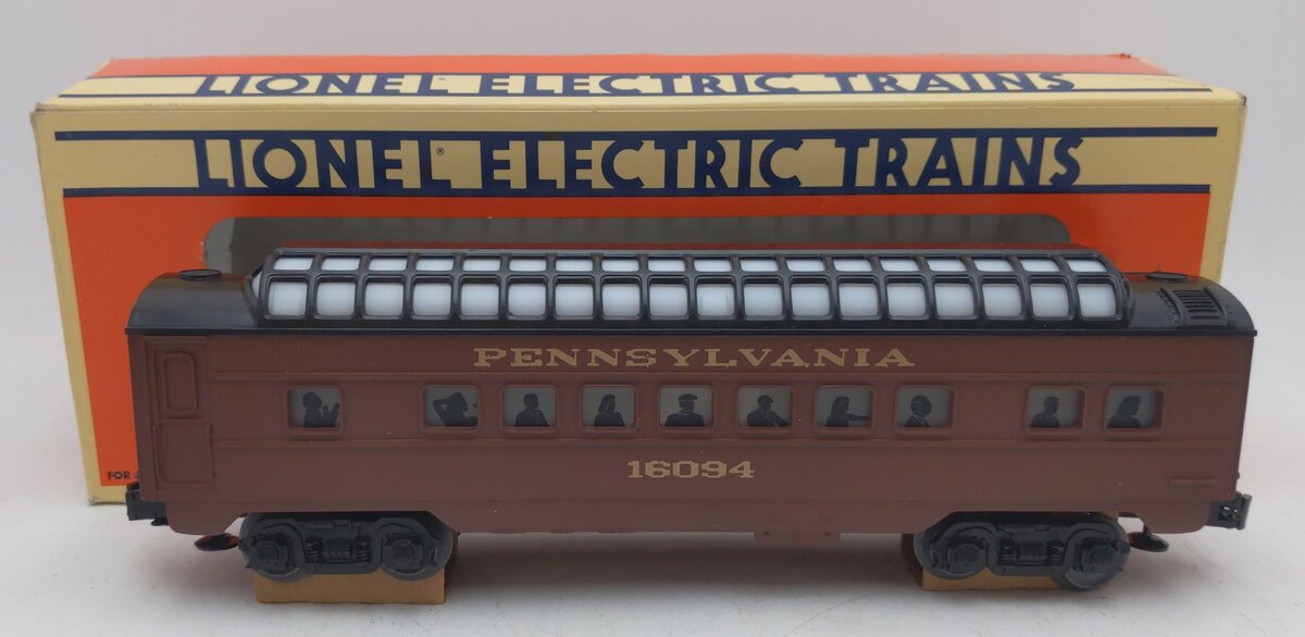 Lionel 6-16094 O Gauge Pennsylvania Full Vista Dome Car EX/Box